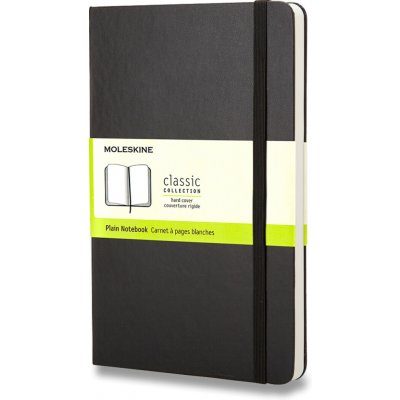 Moleskine Zápisník tvrdé desky A5 čistý černý – Sleviste.cz