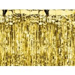 Party závěs zlatý 90 x 250 cm – Zboží Mobilmania