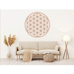 Nalepte.cz samolepka na zeď Mandala květ života, rozměry 100 x 100 cm – Zboží Dáma