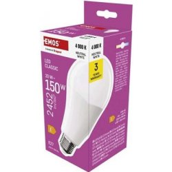 Emos LED žárovka Classic A80 E27 20 W 150 W 2452 lm neutrální bílá ZQ5E83