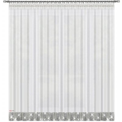 Fliying Voálová záclona L184-300/250 bílá se zirkony 300x250 cm – Hledejceny.cz