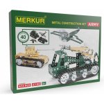 Stavebnice MERKUR Army Set 657ks 2 vrstvy v krabici 36x27x5,5cm