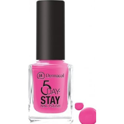 Dermacol 5 Day Stay Dlouhotrvající lak na nehty 35 Pink Ride 11 ml