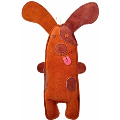 Paf Dog Pejsek Willy z kůže a juty černo šedý 32 cm – Zboží Mobilmania