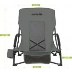 Křeslo VIRTUFIT Foldable Beach Chair Šedé – Hledejceny.cz