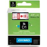 Dymo Kompatibilní páska s Dymo 45805, S0720850, 19mm x 7m, červený tisk / bílý podklad – Hledejceny.cz