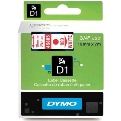 Dymo Kompatibilní páska s Dymo 45805, S0720850, 19mm x 7m, červený tisk / bílý podklad – Hledejceny.cz