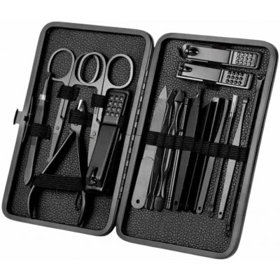 Verk 27610 Sada na manikúru 18dílná v pouzdře černá – Zboží Mobilmania