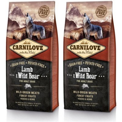 Carnilove Lamb & Wild Boar for Adult Dogs 2 x 12 kg