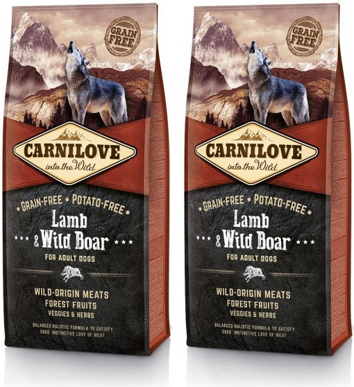 Carnilove Lamb & Wild Boar for Adult Dogs 2 x 12 kg