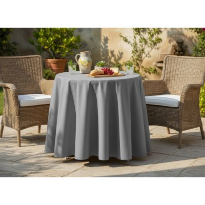 France Kulatý ubrus NELSON šedá II. 180 cm – Hledejceny.cz