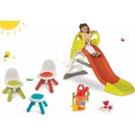 Smoby střední Toboggan KS a stolek Piknik se dvěma židlemi KidChair a kbelík setem 310262-5 – Zboží Mobilmania