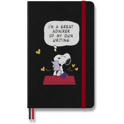 Moleskine Zápisník Peanuts tvrdé desky A5 linkovaný černý – Zbozi.Blesk.cz
