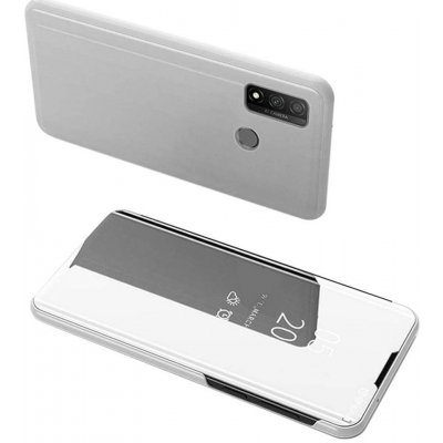 Pouzdro IZMAEL Clear View Huawei P Smart 2020 stříbrné – Zboží Mobilmania
