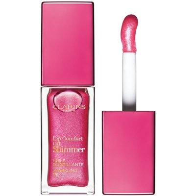 Clarins Lip Comfort Oil Shimmer olej na rty s vícerozměrným leskem 05 Pretty in Pink 7 ml – Zbozi.Blesk.cz