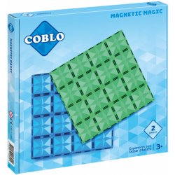 COBLO - Magnetická základna 2 díly - Classic - modrá a zelená