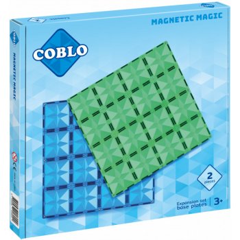 COBLO - Magnetická základna 2 díly - Classic - modrá a zelená