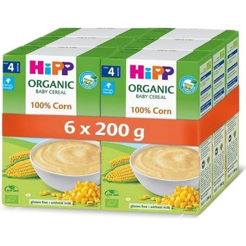 Hipp Bio První obilná kaše 100% kukuřičná 6 x 200 g