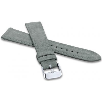 Lavvu Šedý prošitý řemínek suede z luxusní kůže top grain LSAEA – Zboží Dáma