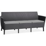 KETER SALEMO 3 seater sofa grafit – Sleviste.cz