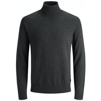 Jack&Jones pánský svetr JJEEMIL Regular Fit 12157417 dark grey melange – Zboží Mobilmania