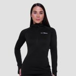 GymBeam Women‘s Pulse 1/2 Zip Running Sweatshirt Black S černá – Zboží Mobilmania