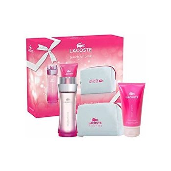 Lacoste Touch Of Pink EDT 90 ml + tělové mléko 150 ml + etue dárková sada
