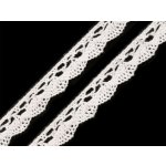 Bavlněná krajka paličkovaná šíře 15 mm Varianta: 2 bílá mléčná, Balení: 27 m – Sleviste.cz