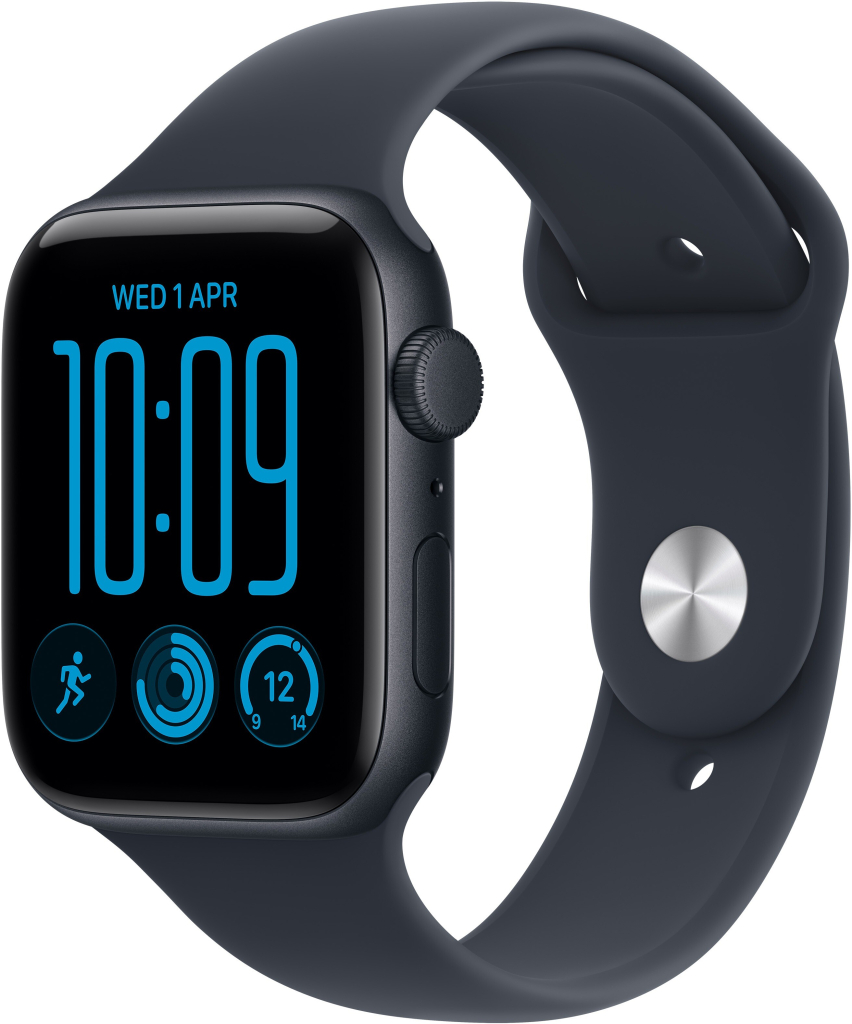Apple Watch SE 3 40mm Temně inkoustový hliník s námořnicky modrým sportovním řemínkem M/L MJL14MP/A