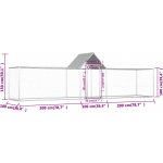 vidaXL Klec 500 x 100 x 150 cm – Sleviste.cz