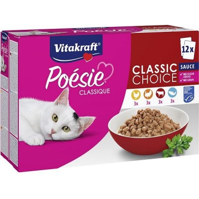 Vitakraft Cat Poésie Classique classic mix drůhů v omáčce 12 x 85 g – Zboží Mobilmania