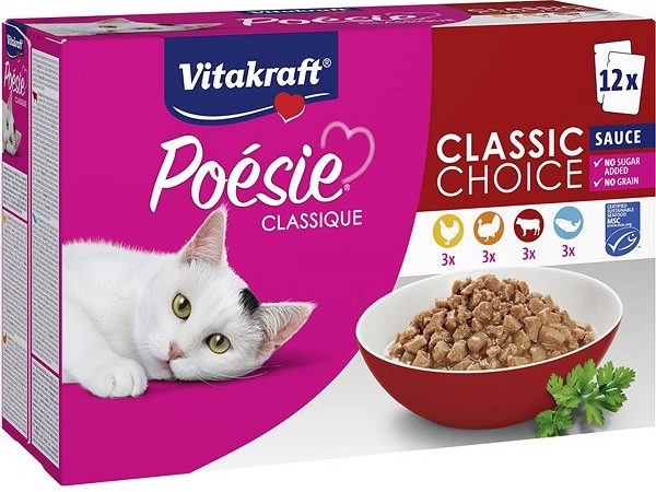 Vitakraft Cat Poésie Classique classic mix drůhů v omáčce 12 x 85 g