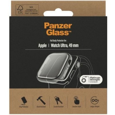 PanzerGlass Full Protection čirý, Apple Watch Ultra/Ultra 2 49mm 3677 – Zboží Mobilmania