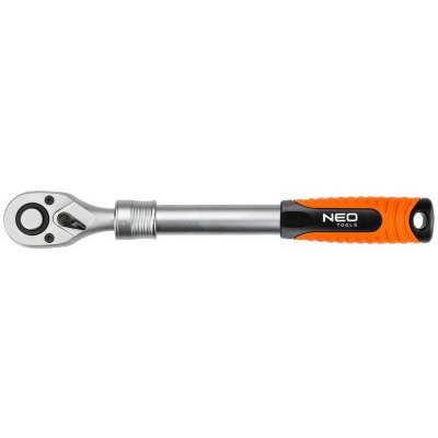 NEO TOOLS 08-502 ráčna teleskopická 1/4" s pojistkou a přepínací páčkou 72z