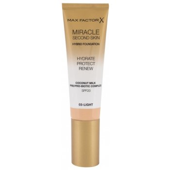 Max Factor Miracle Second Skin Hybrid Foundation make-up 03 Light 30 ml