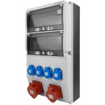 Stavební rozvaděč 16A 32A CEE 4x230V 36 modulů Doktorvolt DV-5312-F – Sleviste.cz