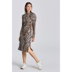 Gant D2. Leopard Jacquard Jersey Dress hnědá – Hledejceny.cz