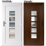 Soft Vchodové dveře Lucy zlatý dub/bílá pravé 98 x 198 cm – Zboží Mobilmania