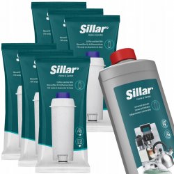 Sillar Delonghi Sada 6x vodní filtr odvápňovač 1l