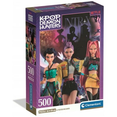 Clementoni K-POP Demon Hunters Huntrix 500 dílků – Sleviste.cz