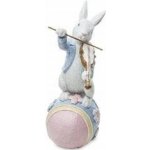 Velikonoční figurka Králík 18 cm na kraslici, ZAJÍC VELIKONOČNÍ zajíček – Hledejceny.cz