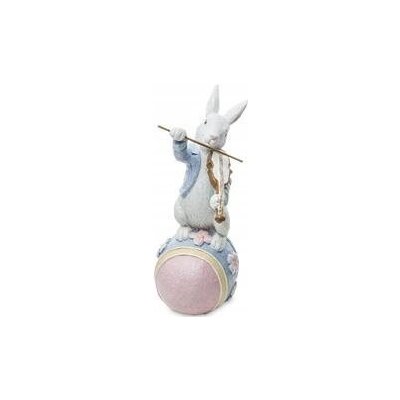 Velikonoční figurka Králík 18 cm na kraslici, ZAJÍC VELIKONOČNÍ zajíček – Hledejceny.cz
