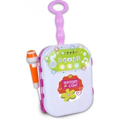 Bontempi karaoke vozík s MP3 nahrávání zvuku 10 melodií 9 písniček světelné efekty – Zboží Dáma