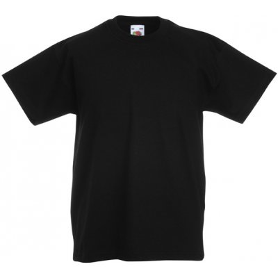 Fruit Of The Loom tričko černé – Zboží Mobilmania