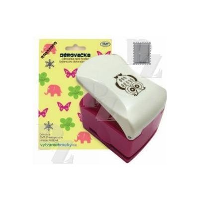 Děrovačka dekorační s embosing efektem poštovní známka 32 mm – Zboží Dáma