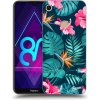 Pouzdro a kryt na mobilní telefon Honor Picasee silikonové Honor 8A - Pink Monstera čiré