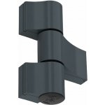 MEDOS Dveřní pant Jocker 3dílný pro hliníkové dveře Barva: antracitový šedý RAL 7016, Rozteč: 67 mm – Zboží Mobilmania