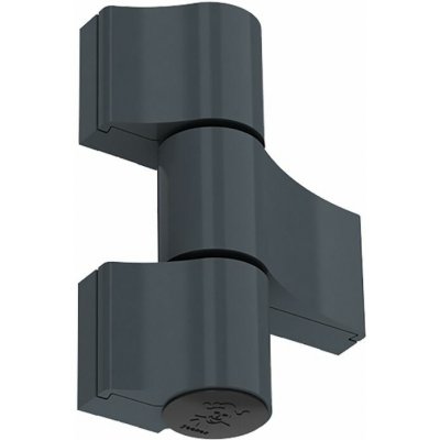 MEDOS Dveřní pant Jocker 3dílný pro hliníkové dveře Barva: antracitový šedý RAL 7016, Rozteč: 67 mm – Zboží Mobilmania