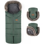 Petite&Mars Set zimní Arctic 4v1 Furry Veritable Khaki – Zboží Dáma