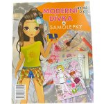 Moderní dívka - omalovánky a samolepky - 2767019 – Hledejceny.cz
